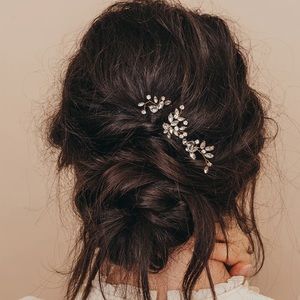 Olive & piper hudson hair pins (set of 2) in silver